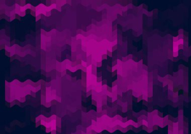 Renkli paralel piksel dalgaları olan soyut dekoratif arkaplan