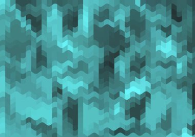 Renkli paralel piksel dalgaları olan soyut dekoratif arkaplan