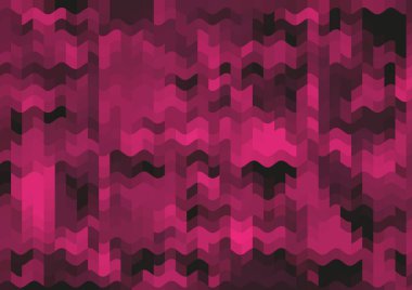 Renkli paralel piksel dalgaları olan soyut dekoratif arkaplan