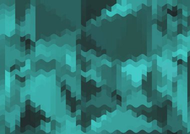 Renkli paralel piksel dalgaları olan soyut dekoratif arkaplan