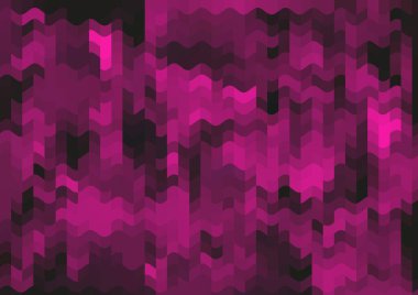 Renkli paralel piksel dalgaları olan soyut dekoratif arkaplan