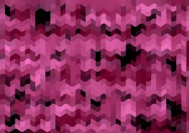 Renkli paralel piksel dalgaları olan soyut dekoratif arkaplan