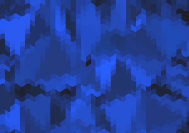 Renkli paralel piksel dalgaları olan soyut dekoratif arkaplan