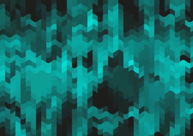 Renkli paralel piksel dalgaları olan soyut dekoratif arkaplan