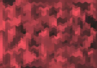 Renkli paralel piksel dalgaları olan soyut dekoratif arkaplan