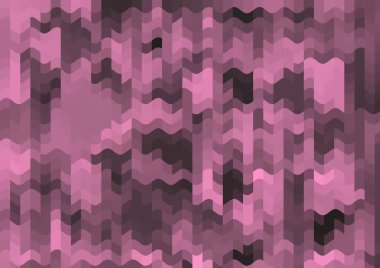 Renkli paralel piksel dalgaları olan soyut dekoratif arkaplan