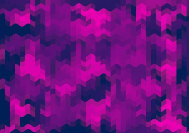 Renkli paralel piksel dalgaları olan soyut dekoratif arkaplan