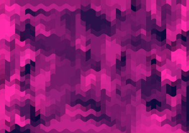 Renkli paralel piksel dalgaları olan soyut dekoratif arkaplan