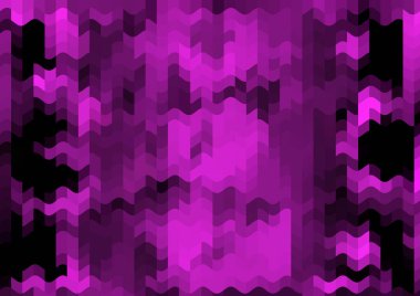 Renkli paralel piksel dalgaları olan soyut dekoratif arkaplan