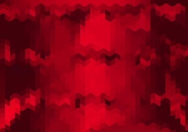 Renkli paralel piksel dalgaları olan soyut dekoratif arkaplan