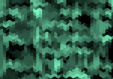 Renkli paralel piksel dalgaları olan soyut dekoratif arkaplan