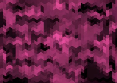 Renkli paralel piksel dalgaları olan soyut dekoratif arkaplan