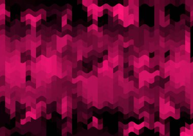 Renkli paralel piksel dalgaları olan soyut dekoratif arkaplan