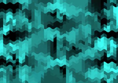 Renkli paralel piksel dalgaları olan soyut dekoratif arkaplan