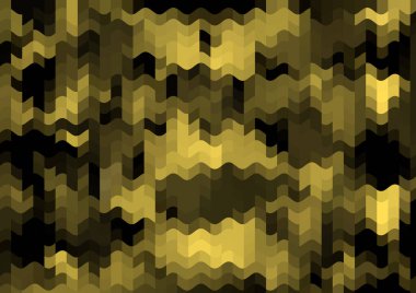 Renkli paralel piksel dalgaları olan soyut dekoratif arkaplan