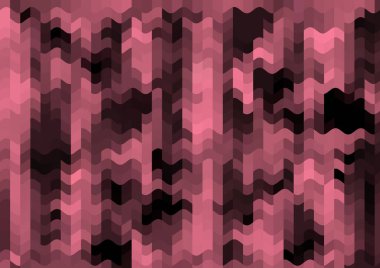 Renkli paralel piksel dalgaları olan soyut dekoratif arkaplan