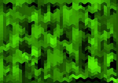 Renkli paralel piksel dalgaları olan soyut dekoratif arkaplan