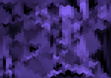 Renkli paralel piksel dalgaları olan soyut dekoratif arkaplan