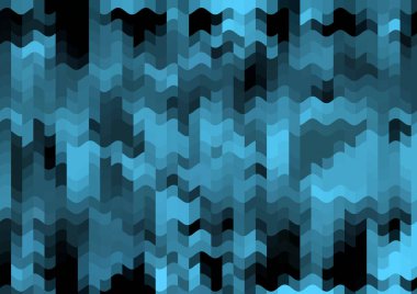 Renkli paralel piksel dalgaları olan soyut dekoratif arkaplan