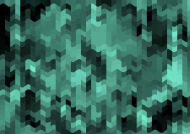 Renkli paralel piksel dalgaları olan soyut dekoratif arkaplan