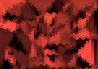 Renkli paralel piksel dalgaları olan soyut dekoratif arkaplan