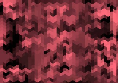 Renkli paralel piksel dalgaları olan soyut dekoratif arkaplan