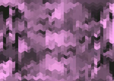 Renkli paralel piksel dalgaları olan soyut dekoratif arkaplan