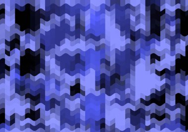 Renkli paralel piksel dalgaları olan soyut dekoratif arkaplan