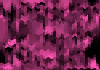 Renkli paralel piksel dalgaları olan soyut dekoratif arkaplan