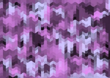 Renkli paralel piksel dalgaları olan soyut dekoratif arkaplan