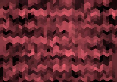 Renkli paralel piksel dalgaları olan soyut dekoratif arkaplan