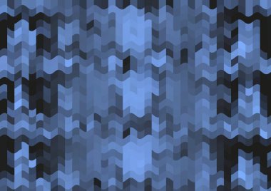 Renkli paralel piksel dalgaları olan soyut dekoratif arkaplan