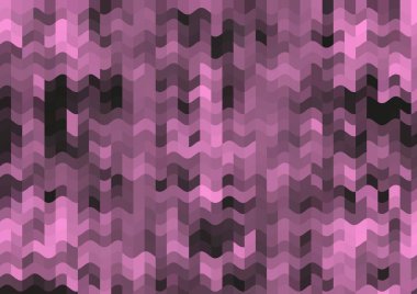 Renkli paralel piksel dalgaları olan soyut dekoratif arkaplan