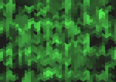 Renkli paralel piksel dalgaları olan soyut dekoratif arkaplan