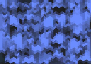 Renkli paralel piksel dalgaları olan soyut dekoratif arkaplan