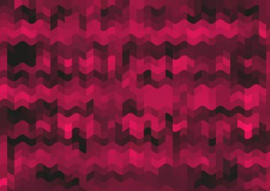 Renkli paralel piksel dalgaları olan soyut dekoratif arkaplan