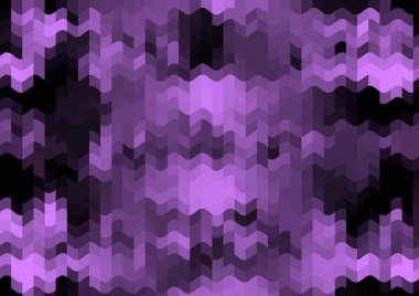 Renkli paralel piksel dalgaları olan soyut dekoratif arkaplan