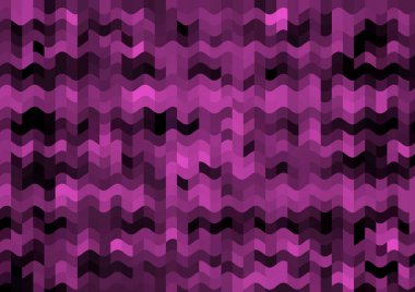 Renkli paralel piksel dalgaları olan soyut dekoratif arkaplan