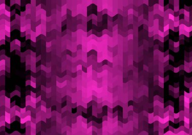 Renkli paralel piksel dalgaları olan soyut dekoratif arkaplan