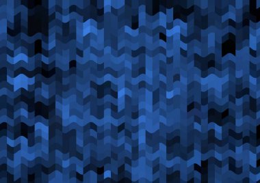 Renkli paralel piksel dalgaları olan soyut dekoratif arkaplan