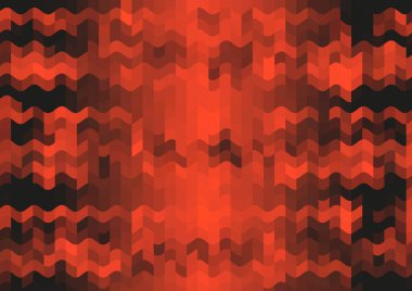 Renkli paralel piksel dalgaları olan soyut dekoratif arkaplan