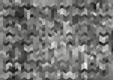 Monokrom paralel piksel dalgalarla soyut dekoratif arkaplan