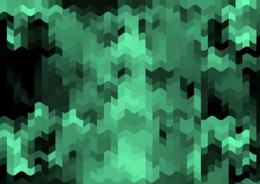 Renkli paralel piksel dalgaları olan soyut dekoratif arkaplan