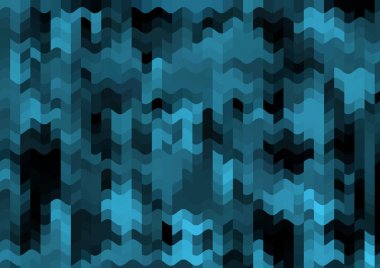 Renkli paralel piksel dalgaları olan soyut dekoratif arkaplan