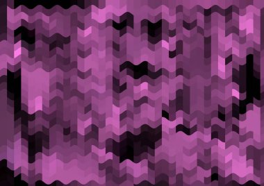 Renkli paralel piksel dalgaları olan soyut dekoratif arkaplan