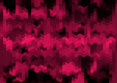 Renkli paralel piksel dalgaları olan soyut dekoratif arkaplan