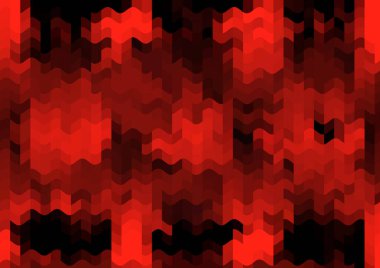 Renkli paralel piksel dalgaları olan soyut dekoratif arkaplan