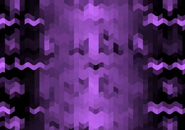 Renkli paralel piksel dalgaları olan soyut dekoratif arkaplan