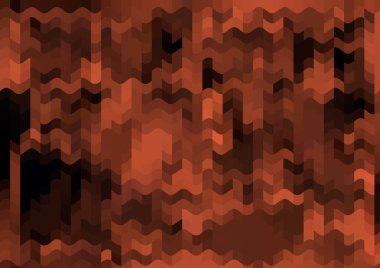 Renkli paralel piksel dalgaları olan soyut dekoratif arkaplan