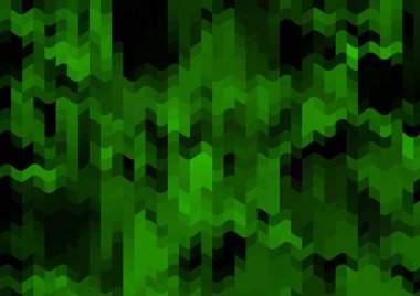 Renkli paralel piksel dalgaları olan soyut dekoratif arkaplan